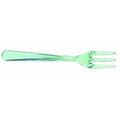Omg 3.74 In. Mini Green Transparent Cutlery - Fork, 1000PK OM115226